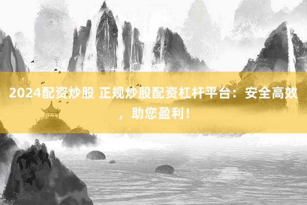 2024配资炒股 正规炒股配资杠杆平台：安全高效，助您盈利！