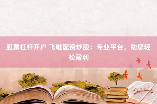 股票杠杆开户 飞唯配资炒股：专业平台，助您轻松盈利