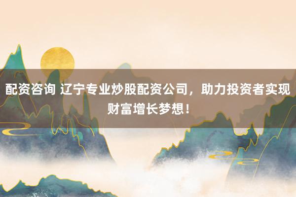 配资咨询 辽宁专业炒股配资公司，助力投资者实现财富增长梦想！