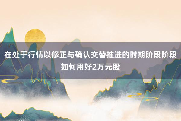 在处于行情以修正与确认交替推进的时期阶段阶段如何用好2万元股