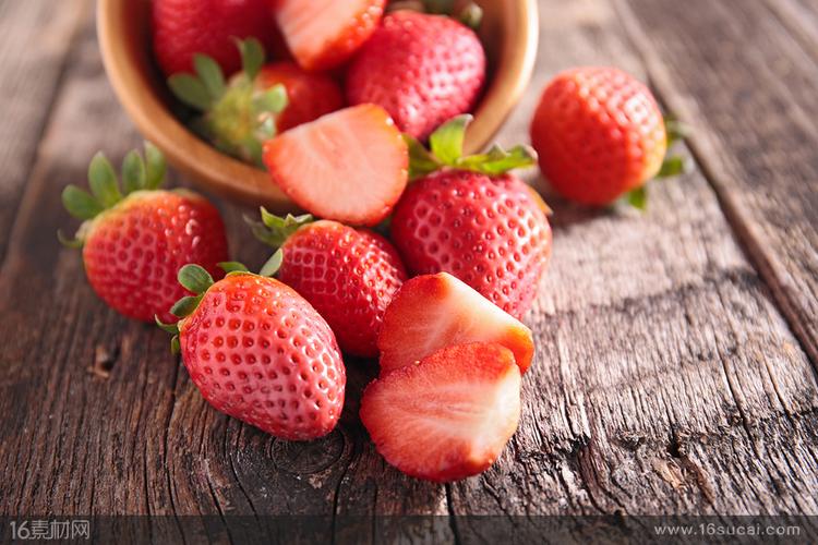  高清图片 食品果蔬图片关键词:红色草莓大草莓美味的草莓维生素
