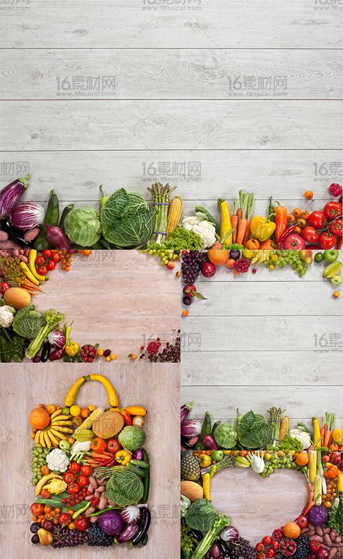  高清图片 食品果蔬图片  关键词:蔬菜瓜果背景装饰高清图片木板
